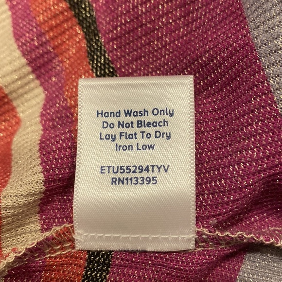 Medium Allison Joy sparkly stripe top - NWT - Picture 5 of 5